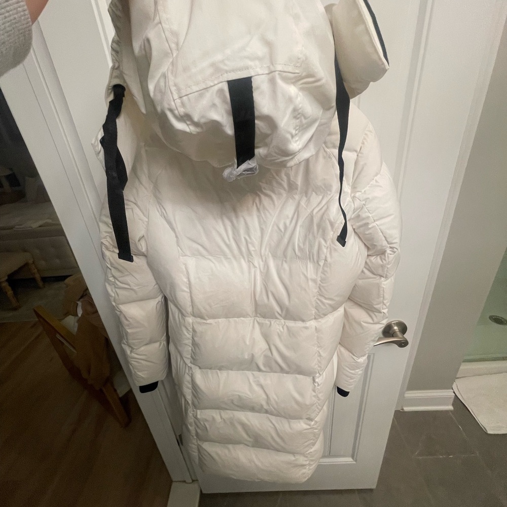 PAJAR SNOW WHITE PUFFER JACKET!! Sleek gorgeous!! New!! S - Picture 9 of 10
